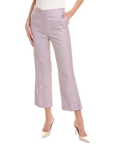St. John Silk & Wool-blend Suiting Pant - Pink