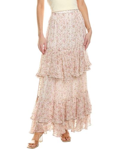 Rococo Sand Tiered Skirt - Pink