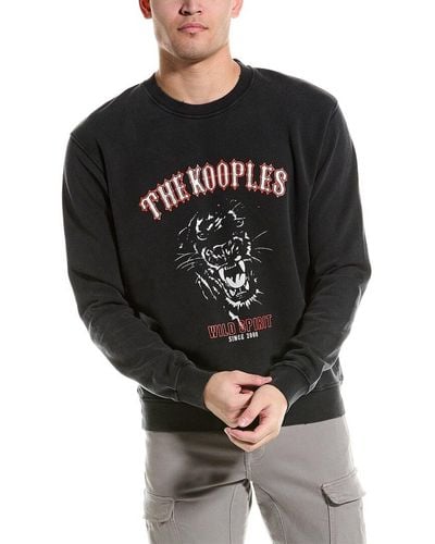 The Kooples Graphic Crewneck Sweatshirt - Black