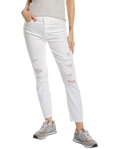 7 For All Mankind Clean White High Waist Ankle Skinny Jean