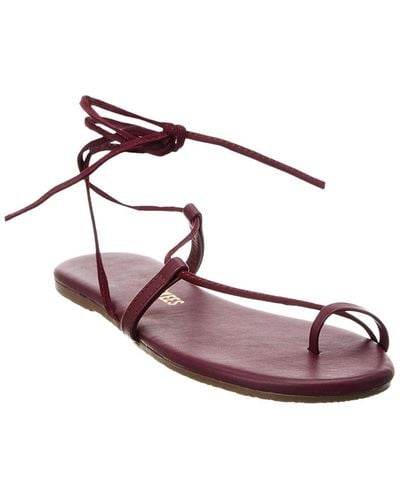 TKEES Jo Leather Sandal - Pink
