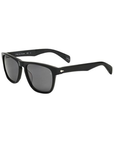 Rag & Bone Rnb5031 56mm Polarized Sunglasses - Black