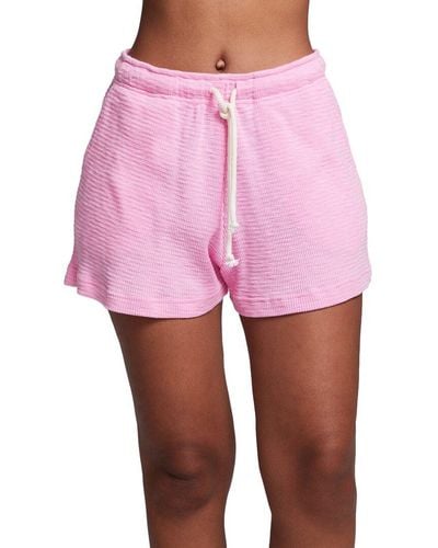 Chaser Brand Waffle Knit Short - Pink
