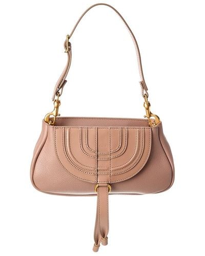Chloé Marcie Small Leather Hobo Bag - Pink