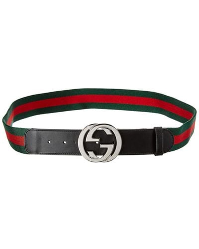 Gucci Web G Buckle Belt - Black