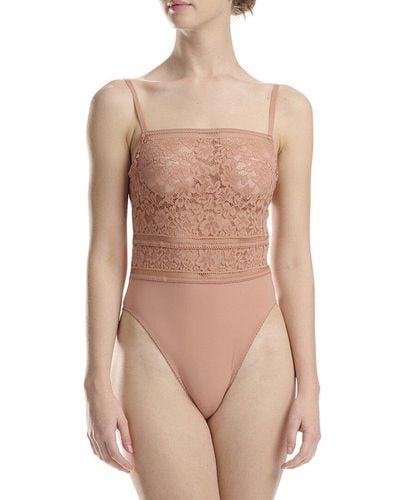 Wolford Straight Laced Shaping Bodysuit - Natural