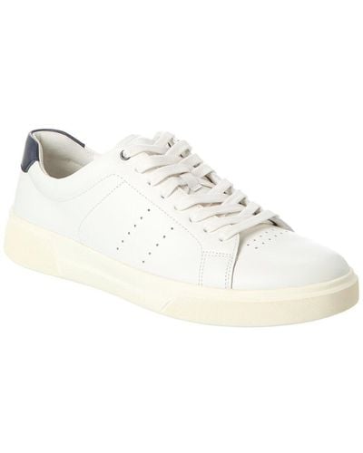 Vince Brady-b Leather Trainer - White