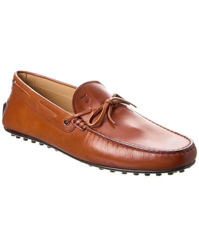 Tod's City Gommino Leather Loafer - Brown