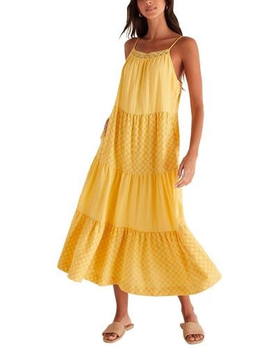 Z Supply Dalilah Eyelet Midi Dress - Yellow