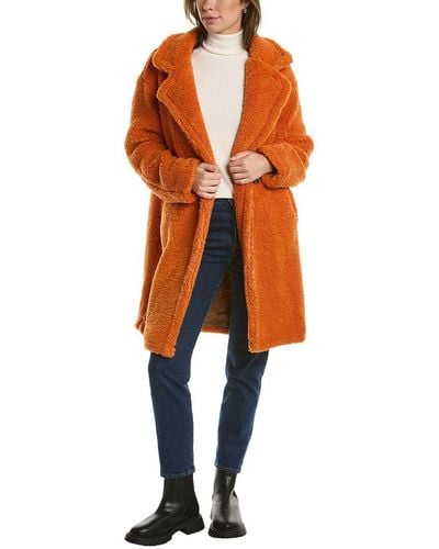 Apparis Anouck Mid-length Coat - Orange