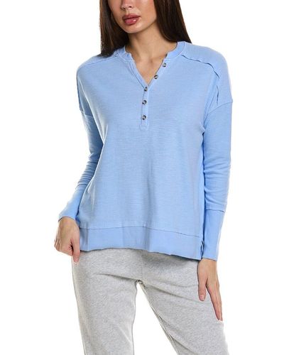Grey State Top - Blue