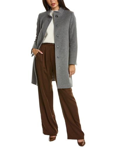 Cinzia Rocca Medium Wool & Cashmere-blend Coat - Natural