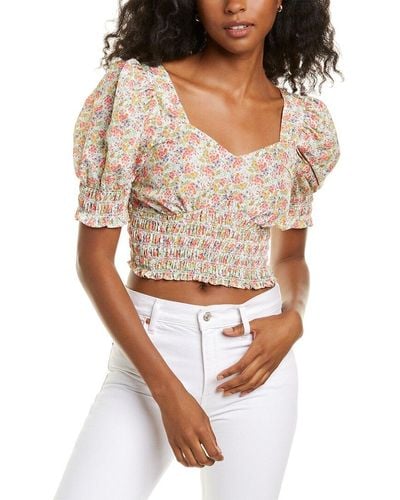 To My Lovers Short Sleeve Blouse - White