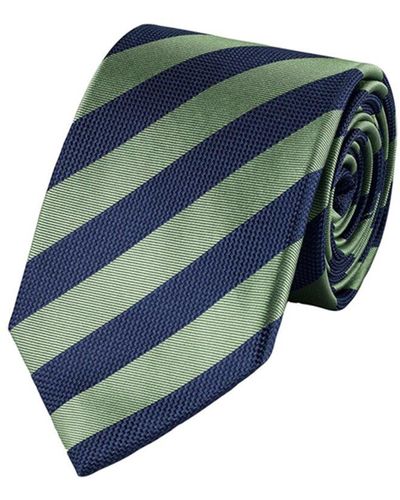 Charles Tyrwhitt Silk Stripe Classic Silk Tie - Blue