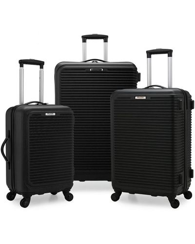 Elite Luggage Sunshine 3pc Hardside Spinner Luggage Set - Black