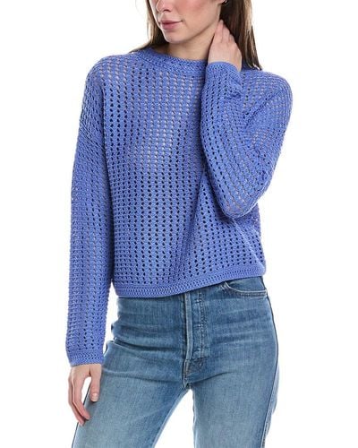 Vince Crochet T-shirt - Blue