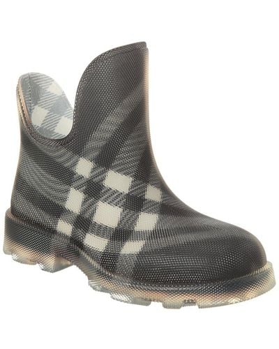 Burberry Marsh Vintage Check Rubber Boot - Gray