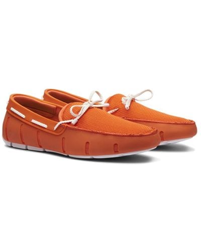 Swims Braided Lace Loafer - Orange
