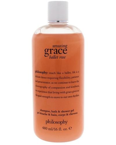 Philosophy 16Oz Amazing Grace Ballet Rose Shampoo Bath & Shower Gel - Orange