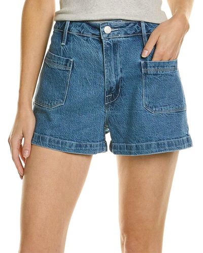 FRAME Le Bardot Lourdes Short - Blue