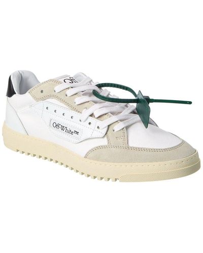 Off-White c/o Virgil Abloh 5.0 Canvas & Suede Low-top Sneakers - White