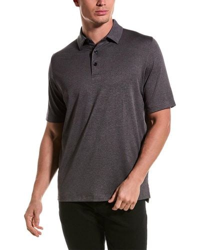 Callaway Apparel Ventilated Classic Jacquard Polo Shirt - Gray