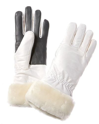 UGG All Weather Leather Gloves - Natural