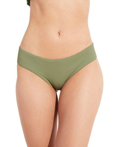 Eberjey Pique Coco Bikini Bottom - Green