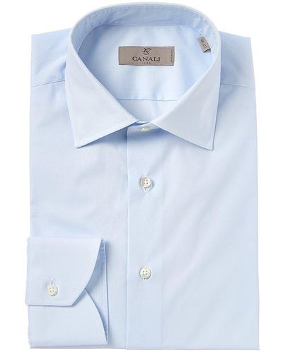 Canali Modern Fit Dress Shirt - Blue