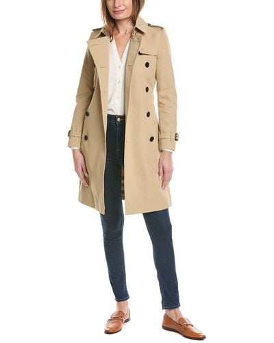 Burberry Double-breasted Trench Coat - Natural