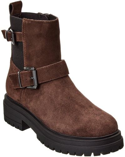 Blondo Ginny Waterproof Suede Bootie - Brown