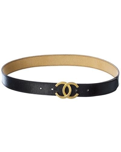 Chanel Red Leather Chain Belt - Vintage Lux