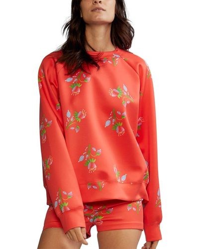 Cynthia Rowley Bonded Pullover - Red
