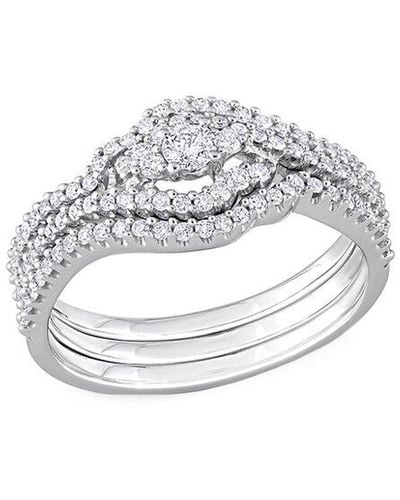 Rina Limor 14k 0.47 Ct. Tw. Diamond Crossover Ring - White