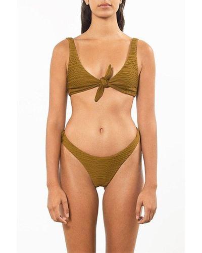 Mara Hoffman Reva Bikini Bottom - Green