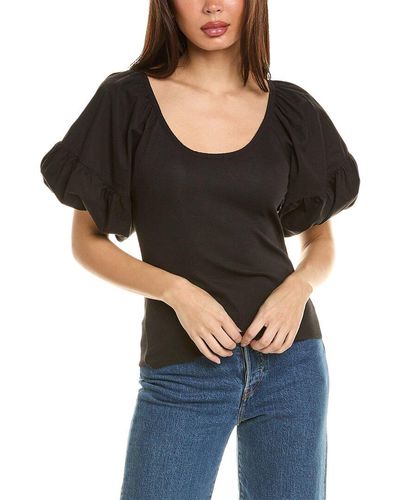 Nation Ltd Sonora Seamed Combo Top - Black