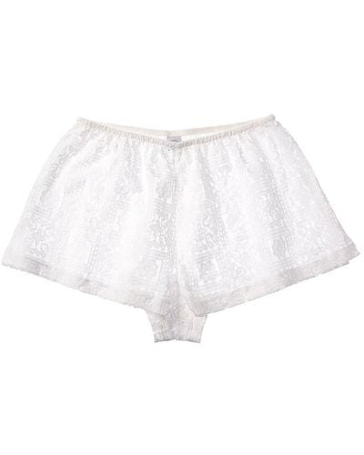 Only Hearts Lisbon Lace Tap Short - White