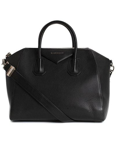 Givenchy Goat Leather Antigona Bag (Authentic Pre-Owned) - Black