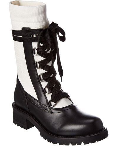 Christian Dior Empreinte Mesh & Leather Boot - ShopStyle