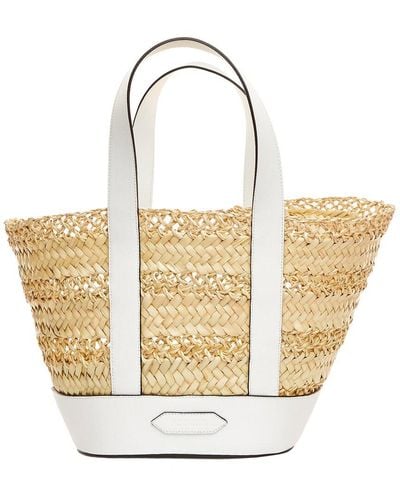 Poolside The Cannes Straw Tote - White