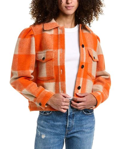 Isabel Marant Étoile Leiko Wool-blend Jacket - Orange