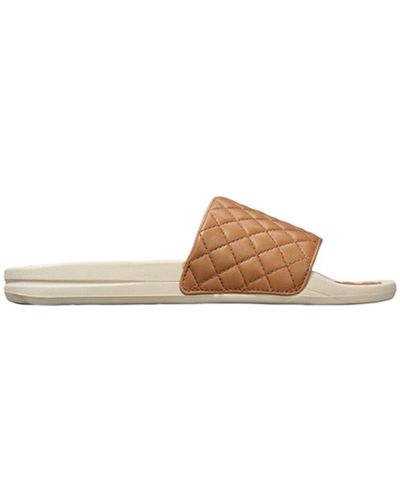 Athletic Propulsion Labs Lusso Leather Slide - White