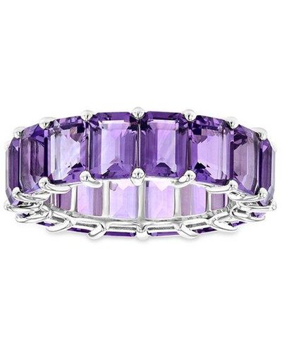 Diana M. Jewels Fine Jewelry 14k Amethyst Eternity Ring - Purple