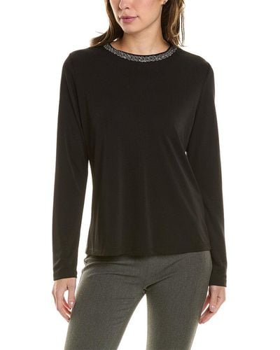 Donna Karan Crystal T-shirt - Black