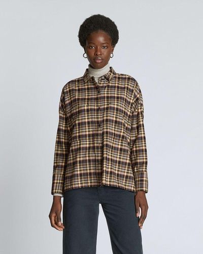 Everlane The Boxy Flannel Shirt - Natural