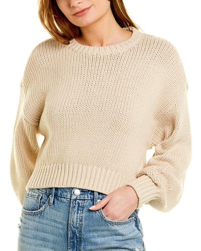GOOD AMERICAN Chunky Oversized Sweater - Brown