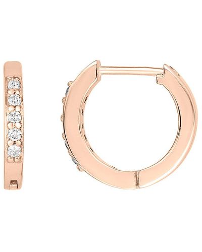 Ariana Rabbani 14k Rose Gold 0.10 Ct. Tw. Diamond Hoops - Multicolour