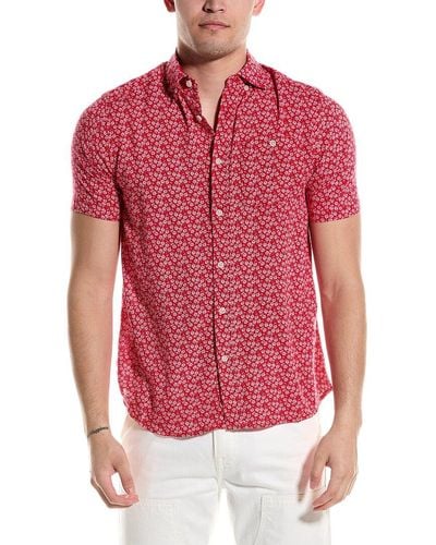 Report Collection Floral Shirt - Red