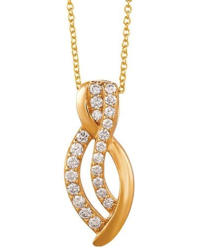 Le Vian Le Vian 14k 0.42 Ct. Tw. Diamond Pendant Necklace - Metallic