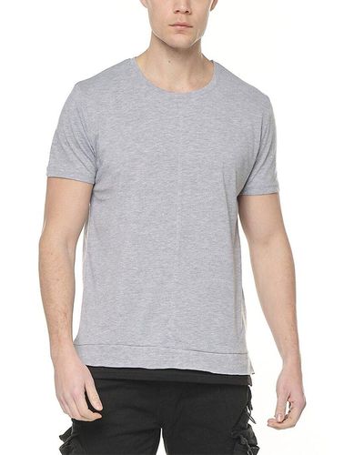 Ron Tomson Scoop Neck T-shirt - Gray